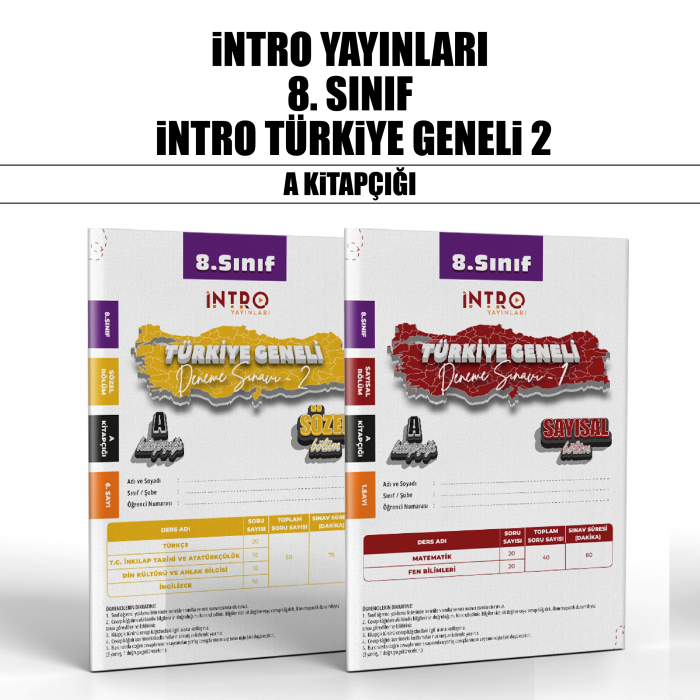 İNTRO 08.SINIF TÜRKİYE GENELİ SAY/SÖZ 4-A -25-26